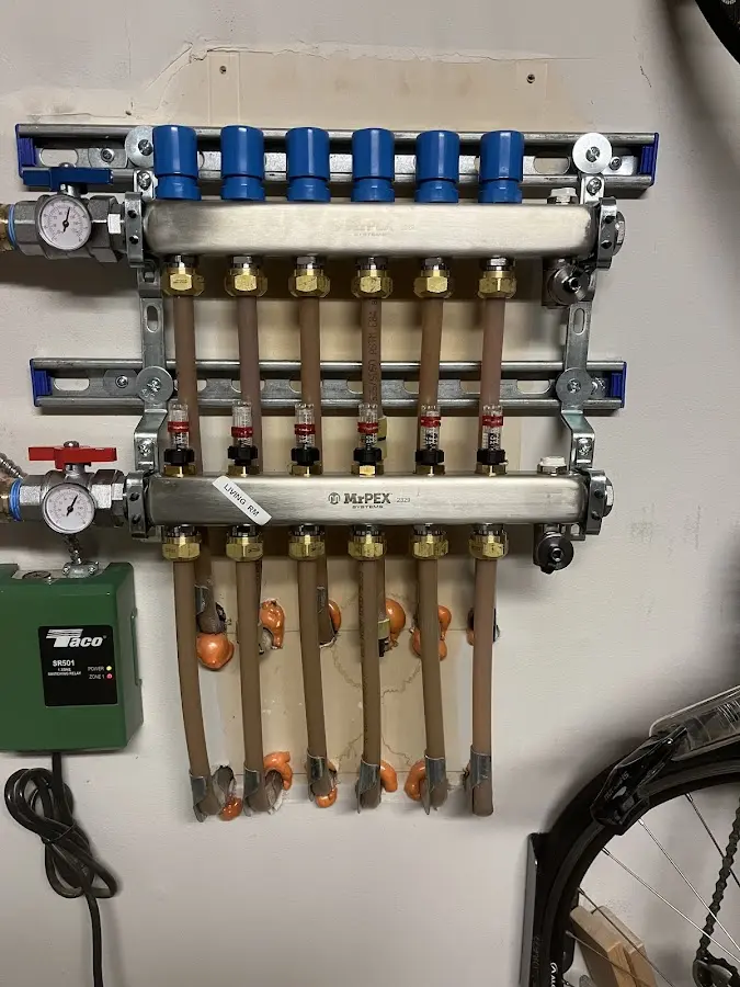 Plumber performing Leak Detection at a residential property in Upper Milford